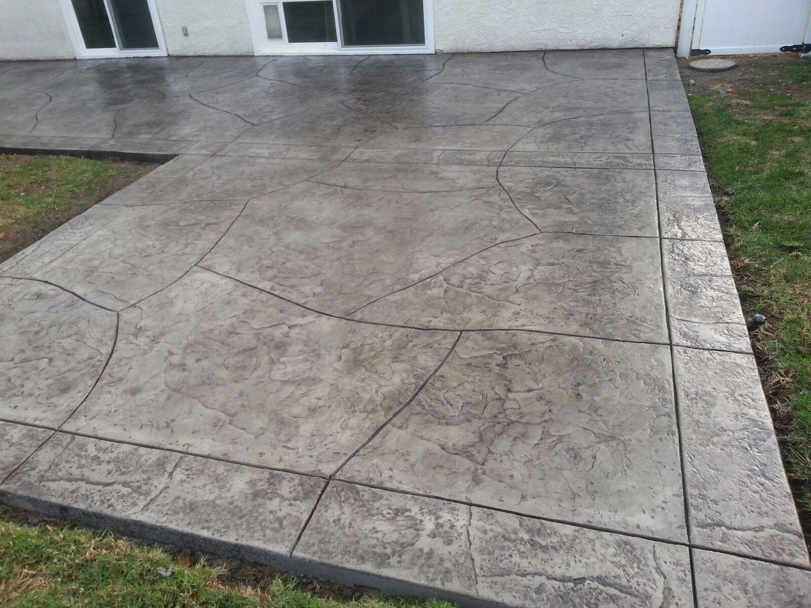 Textured Concrete Patio