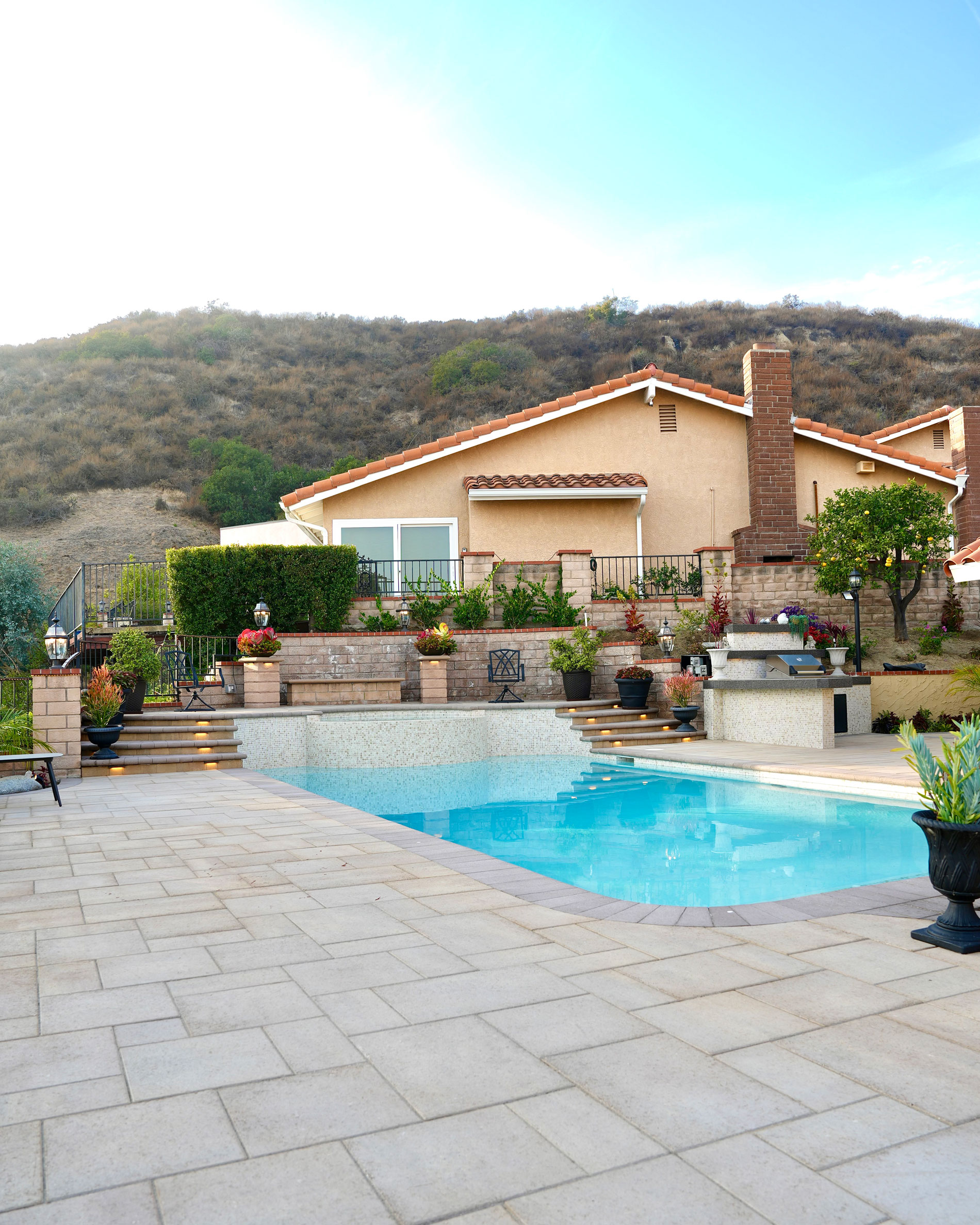 Paver Pool Deck in Glendale