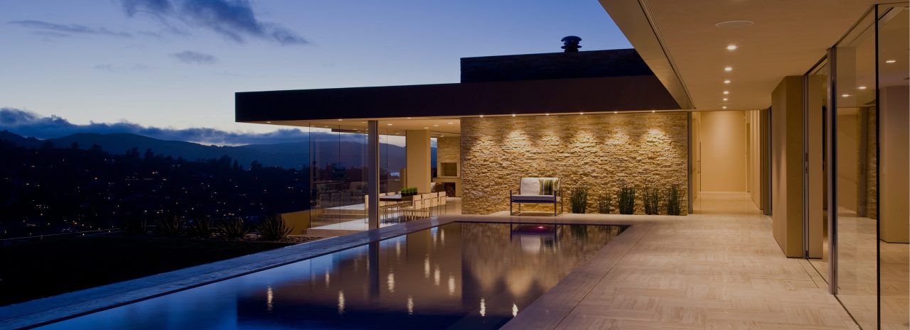 Newly built swimming pool in Los Angeles