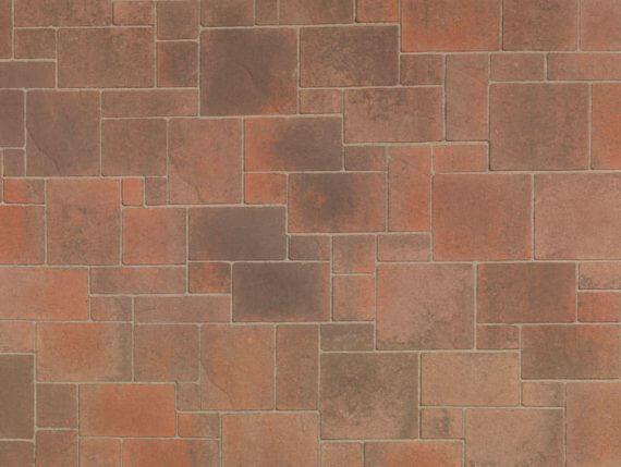 Heartland Pavers in Cream Terracotta Brown color