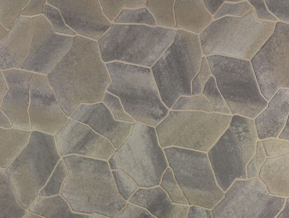 Angelus Slaton paver in Gray Moss Charcoal color