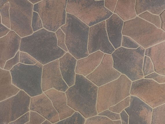 Angelus Slaton paver in Cream Brown Charcoal