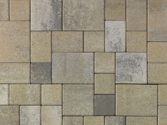 Angelus Courtyard stone Gray Moss Charcoal color